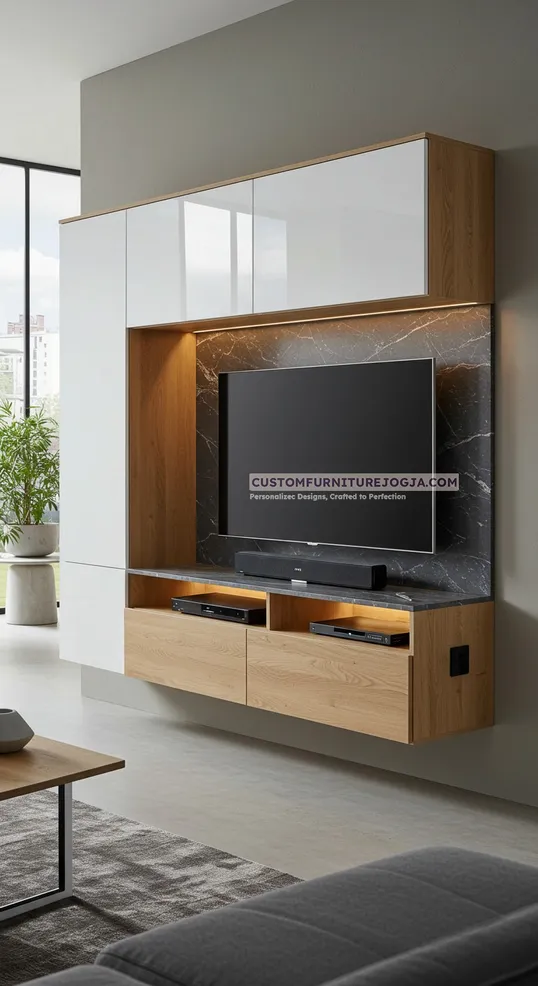 Jasa Pembuatan Cabinet tv kecil Jogja